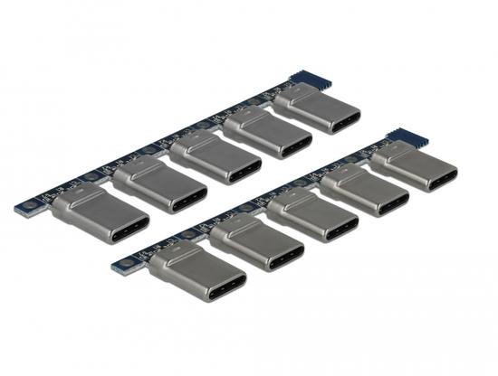 Delock Konektor USB 2.0 Typ-C samec 10 kusů - 65966