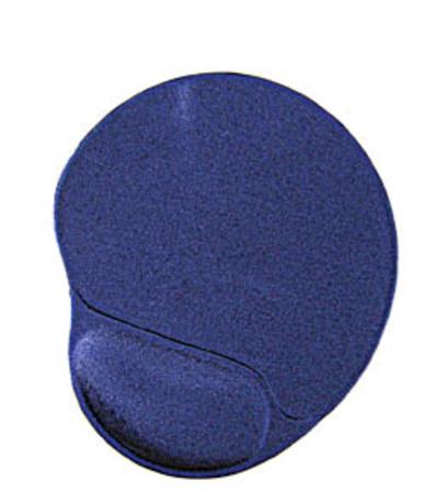 GEMBIRD Gel mouse pad with wrist support, blue - POD05243M
