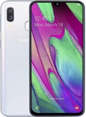 SAMSUNG Galaxy A405 Bílý, A40, SM-A405, DUALSIM, smartphone, 64GB, 5.9" HD(2340x1080) NFC, WiFi, Octa-core 1.80GHz, Android, bílý - SM-A405FZWDXEZ