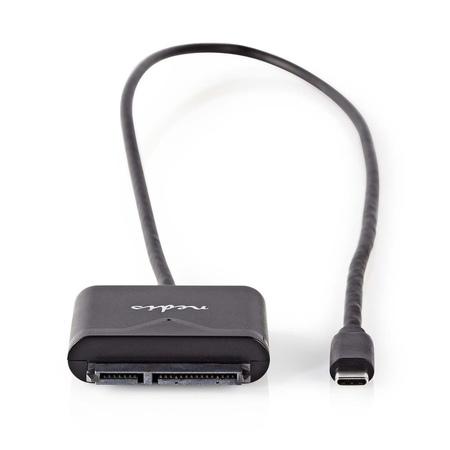 Nedis USARUC100BK - Adaptér Pevného Disku | USB-C | SATA | Univerzální | pro 2,5“ Pevné Disky