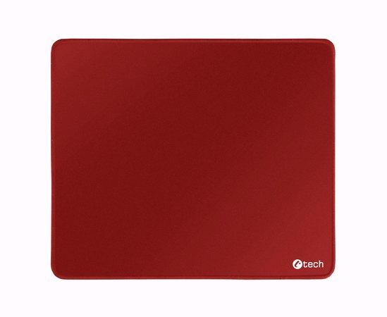 Podložka pod myš C-TECH MP-01, červená, 320x270x4mm, obšité okraje - MP-01R