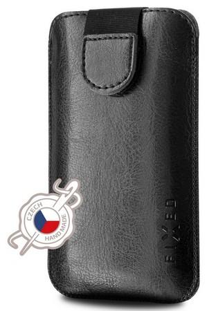 Pouzdro FIXED Soft Slim se zavíráním, PU kůže, velikost 5XL+, černé - RPSOS-001-5XL+