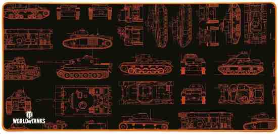 Herní podložka pod myš MP-25 XXL - World of Tanks (PC) - KX-WOT-MP-25