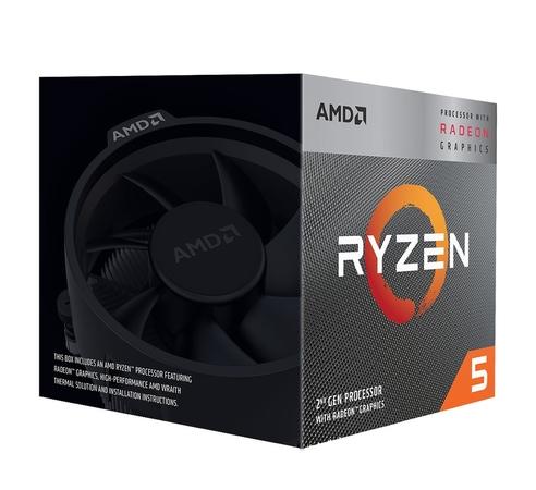 AMD Ryzen 5 3400G / Ryzen / LGA AM4 / max. 4,2GHz / 4C/8T / 6MB / 65W TDP / RX Vega 11 / BOX s chladičem Wraith Spire - YD3400C5FHBOX
