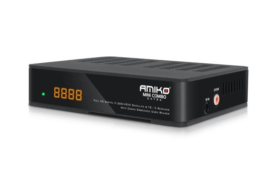 AMIKO DVB-S2/T2/C přijímač Mini HD COMBO EXTRA, CX PVR LAN, H.265 (HEVC)