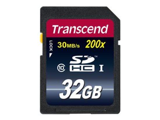 Transcend 32GB SDHC (Class 10) UHS-I 200x (Premium) paměťová karta