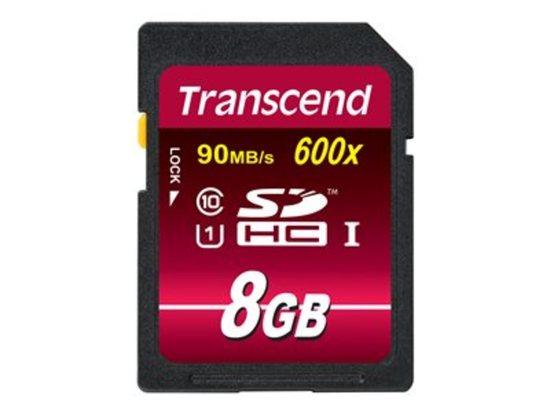 Transcend 8GB SDHC (Class 10) UHS-I 600x (Ultimate) MLC paměťová karta - TS8GSDHC10U1