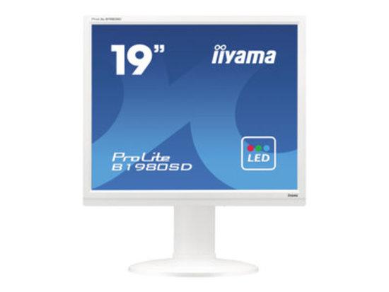 Monitor Iiyama B1980SD-W1 A 19inch, TN, SXGA, DVI, speakers, white, B1980SD-W1 A