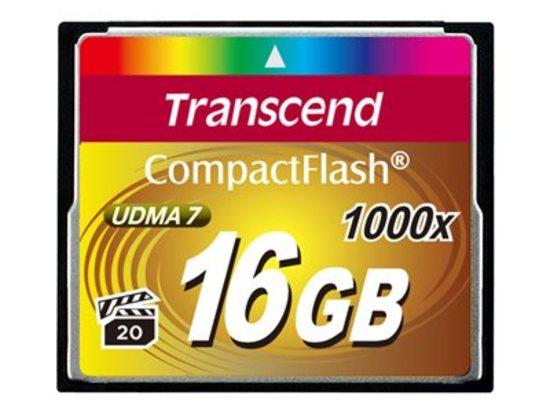 Transcend 16GB CF (1000X) paměťová karta - TS16GCF1000