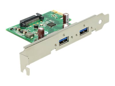 Delock PCI Express card > 2 x USB 3.0 - USB adaptér - PCIe 2.0 - USB 3.0 x 2 - 89391