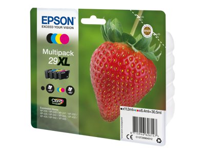 C13T29964012 Inkoust pro XP245 tiskárny, EPSON, multipack, 30,5ml, box 4 ks, C13T29964012