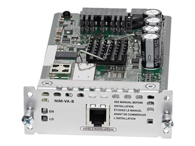 Cisco 1-port VDSL2/ADSL2+ over ISDN with Annex B/J - DSL modem - Network Interface Module (NIM) - NIM-VA-B=