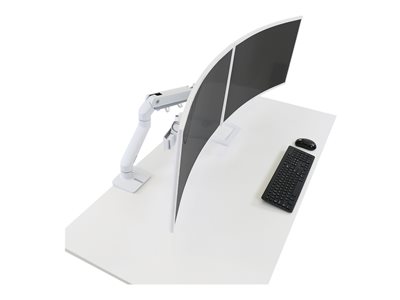 ERGOTRON, HX Desk Dual Monitor Arm White, 45-476-216