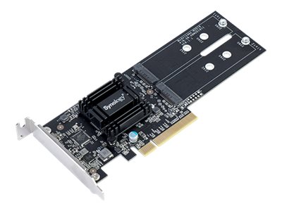 Synology M2D18 - Bay adaptér pro datový sklad - Rozšiřující slot na 2 X M.2 - M.2 Card - PCIe 2.0 x8 - M2D18