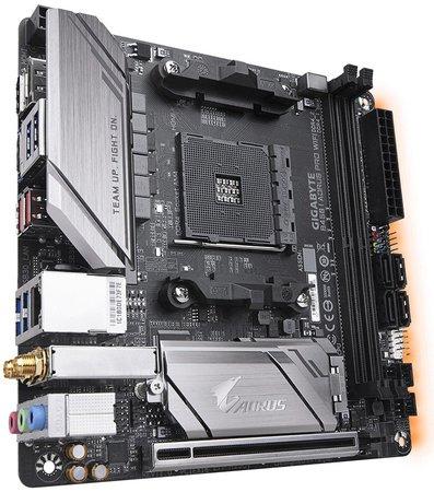 Gigabyte B450 I AORUS PRO WIFI 1.0 M, AM4, DDR4-3200, USB 3.1+Type C, DVI-D/HDMI, B450 I AORUS PRO WIFI 1.0 M/B