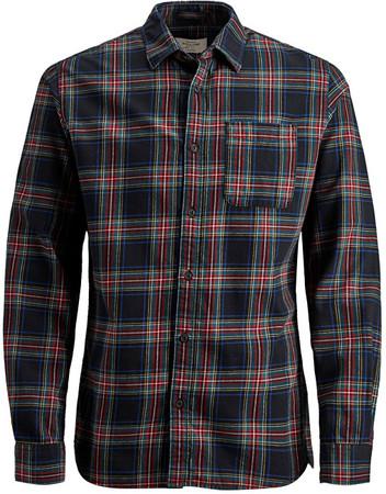Pánská košile Jorlegacy Shirt Org Fiery Red Slim - Velikost L