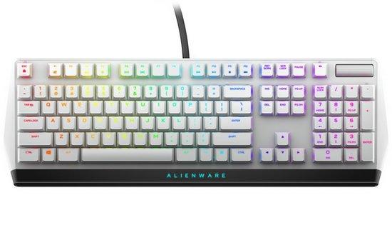 Alienware 510K Low-profile RGB Mechanical Gaming Keyboard - AW510K (Lunar Light), 545-BBCH