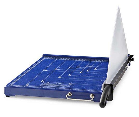 NEDIS řezačka na papír/ formát A3/ velikost řezu 297 x 420 mm/ kovová čepel/ černo-modrá, PACU110A3