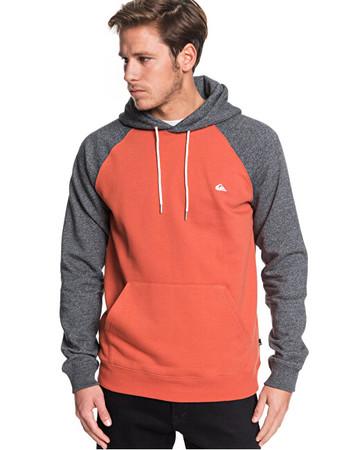 Quiksilver Pánská mikina Everyday Hood Burnt Brick EQYFT03846-MPM0 XL