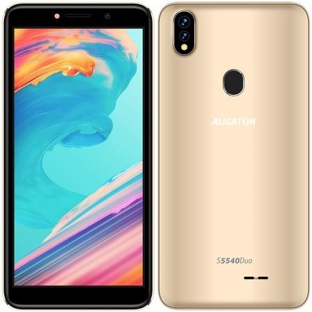 Mobilní telefon Aligator S5540 Duo - zlatý