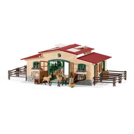 SCHLEICH 42195 Stáj s koňmi a příslušenstvím - 42195