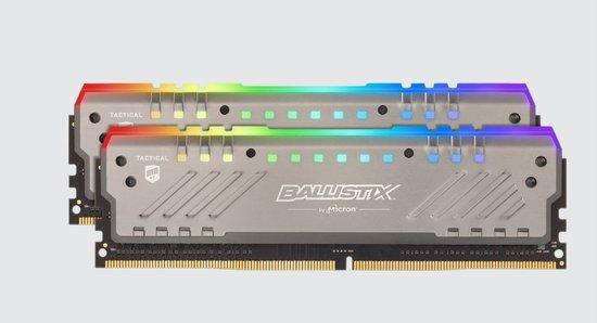 CRUCIAL 16GB=2x8GB Ballistix Tactical Tracer RGB DDR4 3200MHz CL16 1.35V Single Ranked - BLT2K8G4D32AET4K