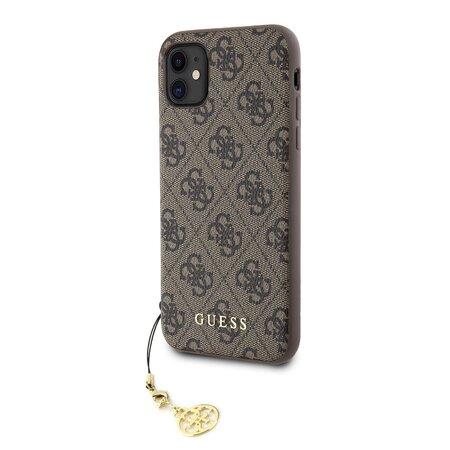 GUHCI61GF4GBR Guess Charms Hard Case 4G Brown pro iPhone XR - ACPLGUCHAP180