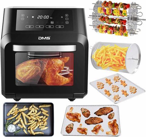 Digitální XXXL horkovzdušná fritéza DMS Germany HF-12 DELUXE 1800 W - 12 litrů, 9 programů