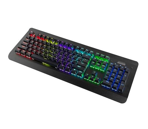 Modecom VOLCANO HAMMER 2 RGB drátová mechanická herní klávesnice (Outemu Brown), LED podsvícení, USB, US layout, černá - K-MC-HAMMER2-U-BROWN-RGB