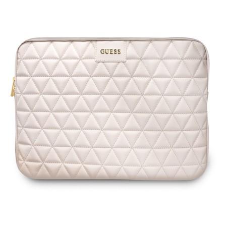 GUCS13QLPK Guess Quilted Obal pro Notebook 13" Pink - 3700740471579