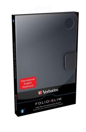 Verbatim Folio - Slim s klávesnicí Bluetooth pro tablety iPad Air – anglická klávesnice