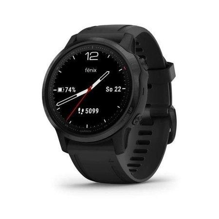 Garmin Fenix 6S Pro Glass (mapy/hudba) černé/černý řemínek