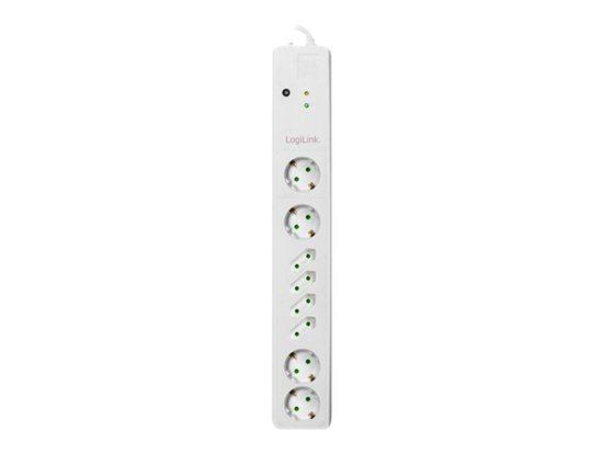 LOGILINK- Socket outlet master/slave, 8-way, 1.5 m