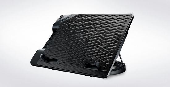 Coolermaster chladicí podstavec NotePal ErgoStand III pro NTB do 17", USB hub, black, 23cm fan, R9-NBS-E32K-GP