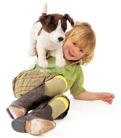 Jack Russel teriér (pohyblivý plyšák na ruku), FOLKMANIS PUPPETS
