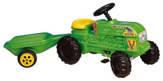 DOHÁNY Šlapací traktor s vlečkou - zelený
