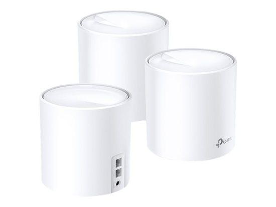 TP-LINK Deco X60 AX3000 Whole-Home Mesh WiFi System Wi-Fi 6 2402Mbps na 5GHz+574Mbps na 2.4GHz 3-pack, DECO X60(3-PACK)