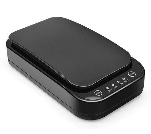 PATONA UV sterilizátor pro mobily, respirátory a drobné předměty/ doba sterilizace 8-10 min/ Qi nabíjení/ USB/ černý - PT9897