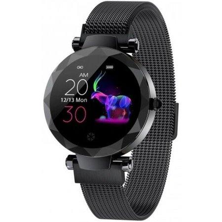 IMMAX chytré hodinky SW12/ 1.04" IPS LCD/ NRF52832/ BT/ IP67/ Android 4.4 / iOS 8.0 a vyšší/ dámské/ čeština/ černé