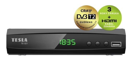 TESLA TE-321, DVB-T2 HEVC FTA přijímač, DVB-T2 ověřeno