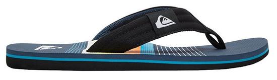 Quiksilver Pánské žabky Molokai Layback Black/Blue/Black AQYL100955-XKBK 43