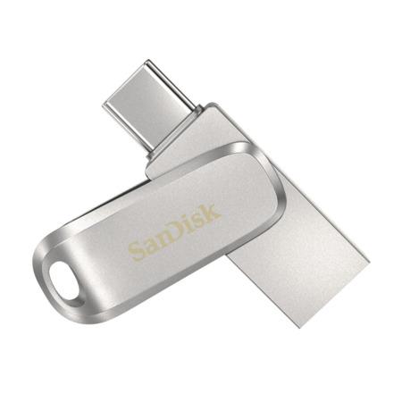 SanDisk Ultra Dual Drive Luxe USB-C 128GB / USB 3.0 Typ-C /  USB 3.0 Typ-A / stříbrný - SDDDC4-128G-G46