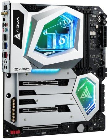 ASRock Z490 AQUA / LGA1200 / Intel Z490 / 4x DDR4 DIMM / HDMI / 2x Mini DP / 3x M.2 / USB Type-C / Wi-Fi / EATX, Z490 AQUA