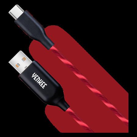 YENKEE YCU 341 RD LED USB C cable / 1m - 35053492