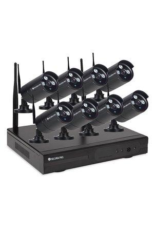 Kamerový set Securia Pro WIFI8CHV1-B NVR + 8 WIFI kamery 1 MPx, černá, WIFI8CHV1-B