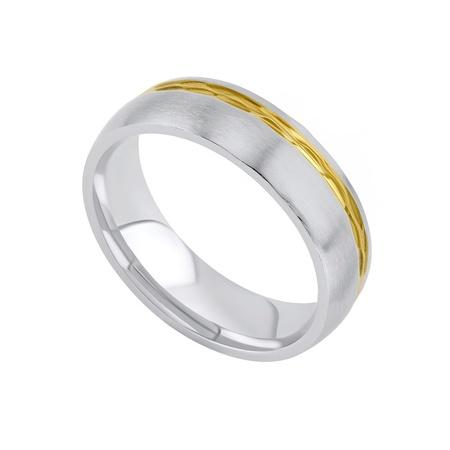 L´AMOUR snubní ocelový prsten pro muže a ženy velikost obvod 61 mm