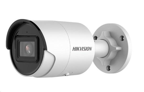 HIKVISION IP kamera 4Mpix, AcuSense, H.265, 25 sn/s, obj. 2,8 mm (100°), PoE, IR 30m, IR-cut, WDR 120dB, 3DNR, MicroSDX, DS-2CD2