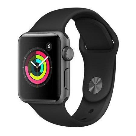 Apple Watch Series 3 (2020) 38mm vesmírně šedý hliník s černým sportovním řemínkem - mtf02cn/a