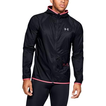Under Armour QUALIFIER STORM PACKABLE JACKET Black M - 1326597-002-M