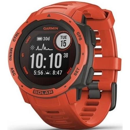 GPS hodinky Garmin Instinct Solar Optic - červená